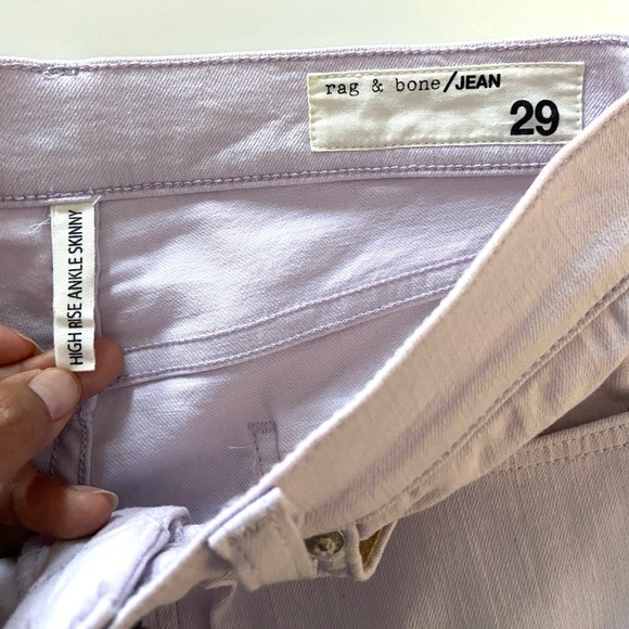 Rag & Bone Lilac High Rise pastel Skinny Jeans - Picture 13 of 14